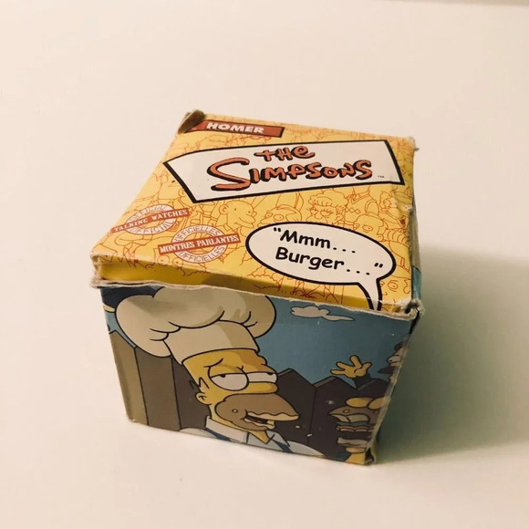 The Simpsons Homer Simpson Talking Watch Burger 2002 Burger King Needs Batteries - Picture 2 of 13